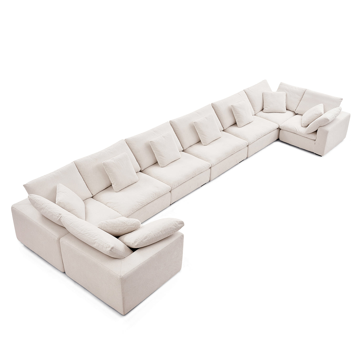 Malibu Cloud U Closed Sectional - Mario Capasa