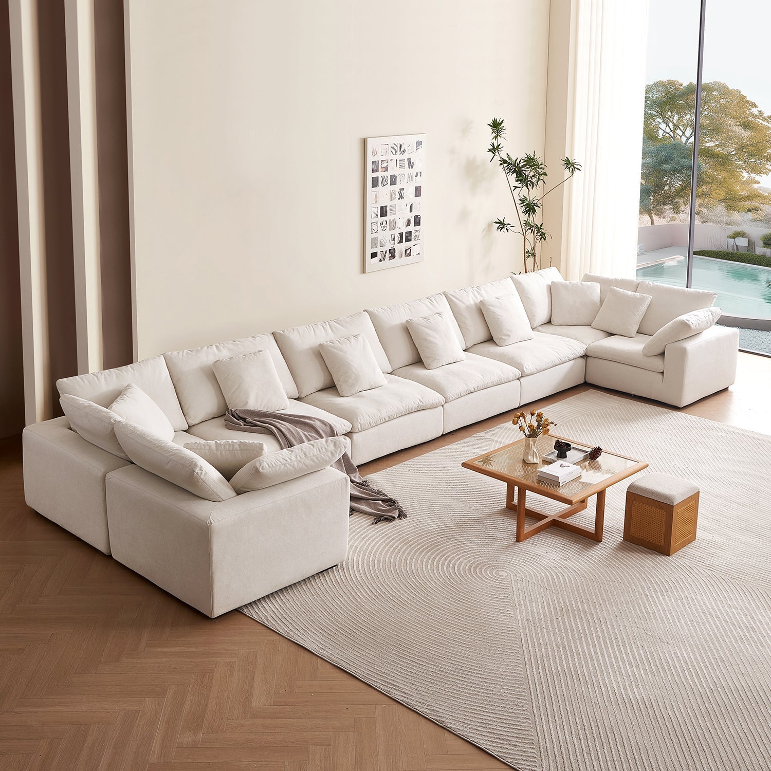 Malibu Cloud U Closed Sectional - Mario Capasa