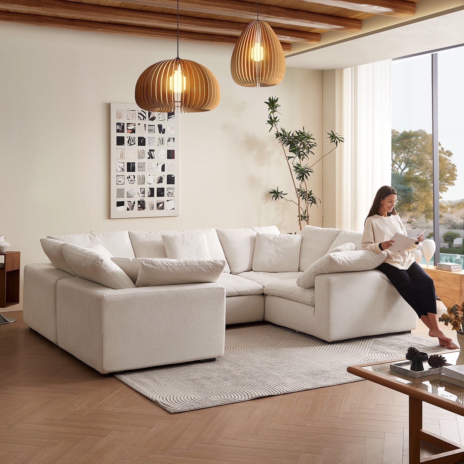 Malibu Cloud U Closed Sectional - Mario Capasa