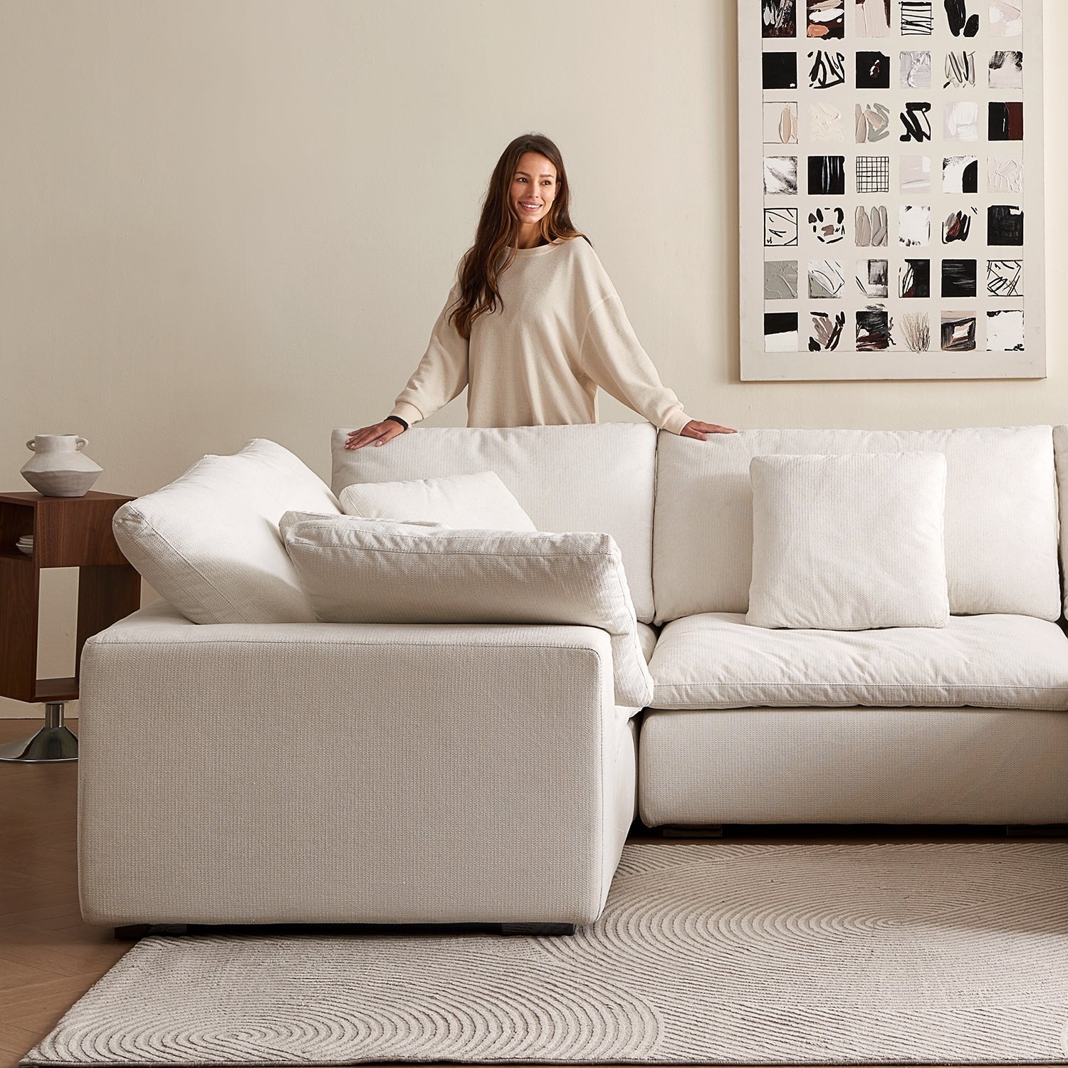 Malibu Cloud U Closed Sectional - Mario Capasa