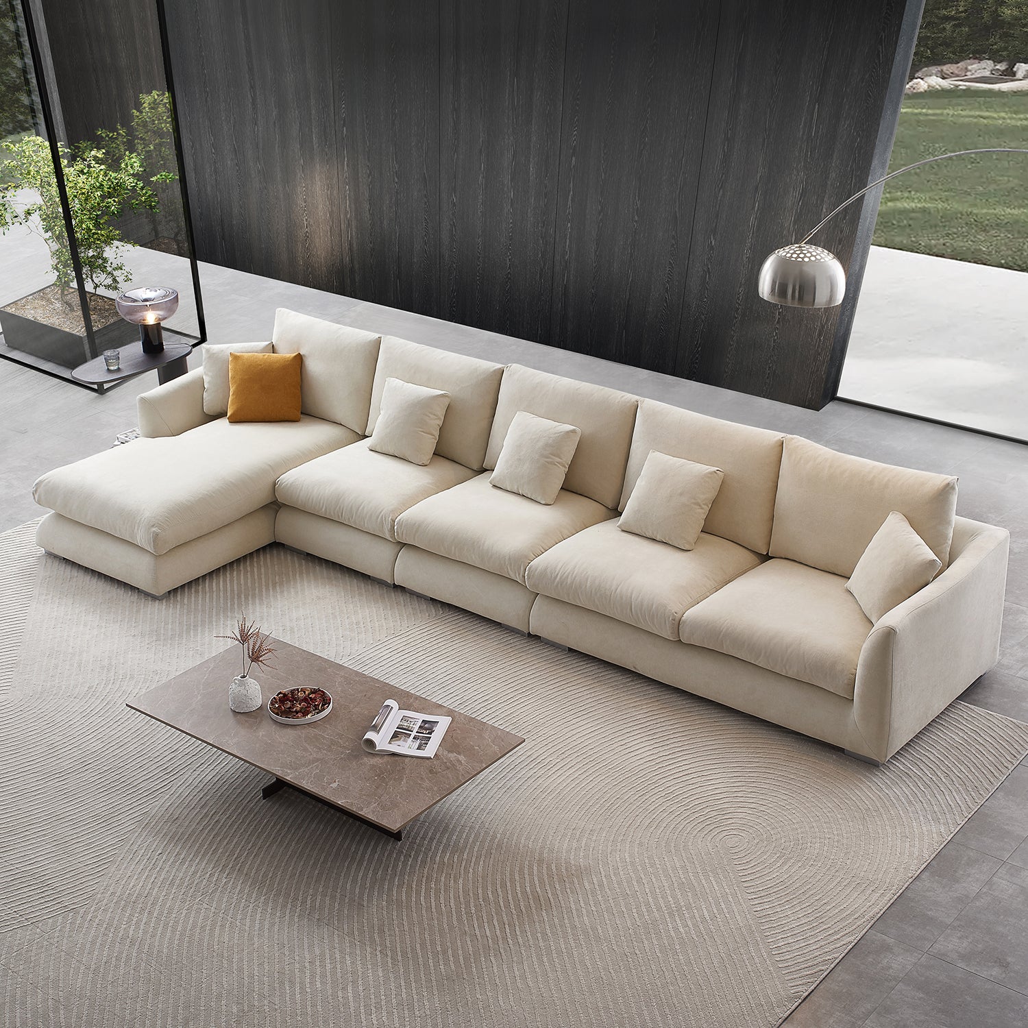 Feathers Sectional Sofa Mario Capasa