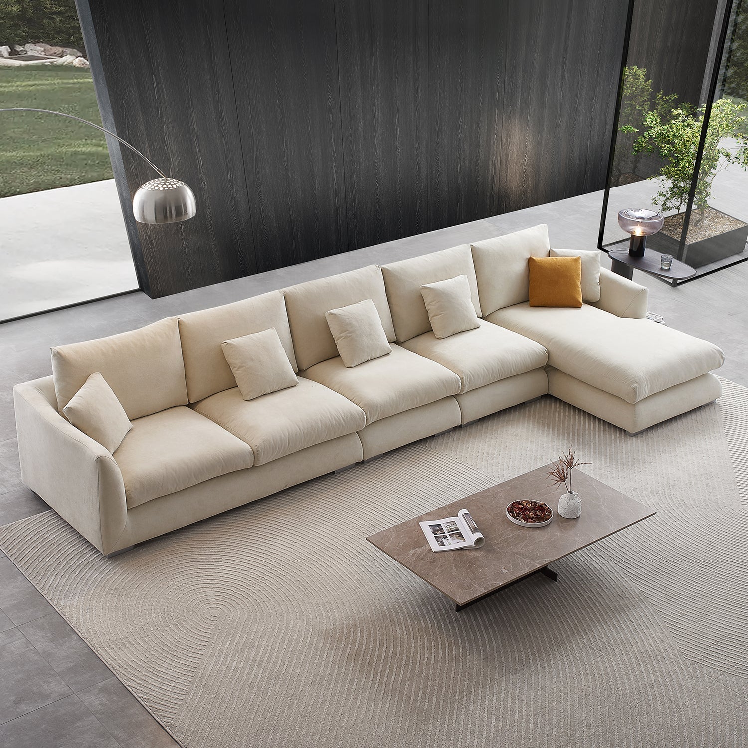 Feathers Sectional Sofa Mario Capasa
