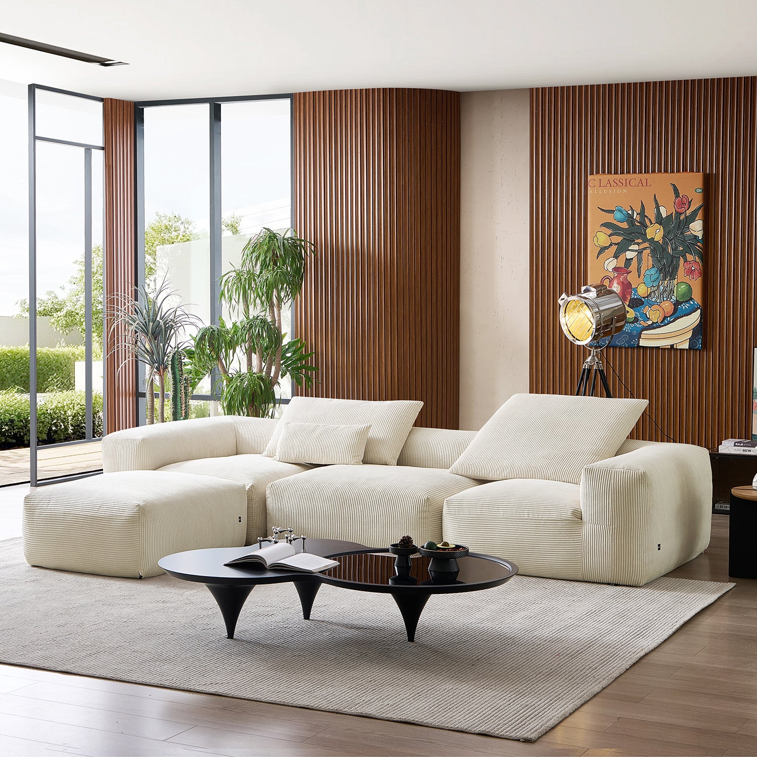 Mellow Extra Deep Sectional with Ottoman