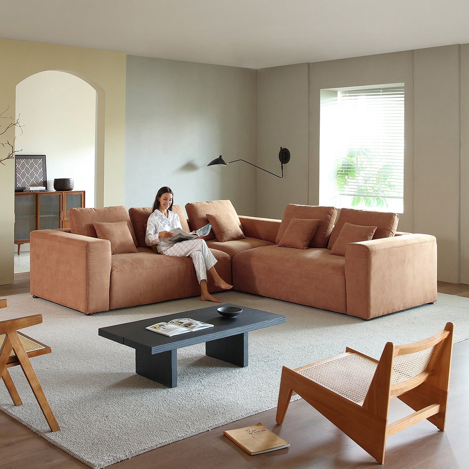 The 5th Closed L Sectional, sectional, Foundry | Valyou Furniture 