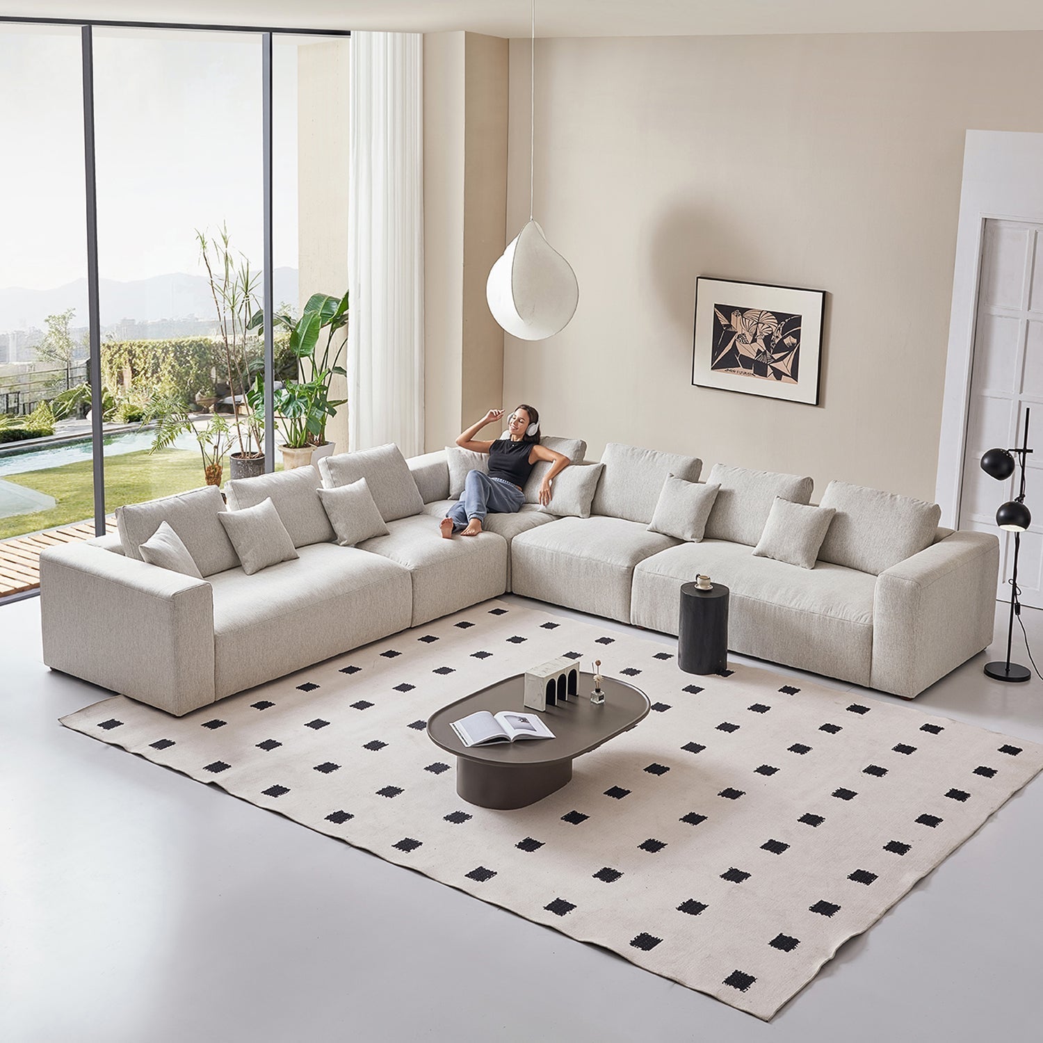 The 5th Closed L Sectional, sectional, Foundry | Valyou Furniture 