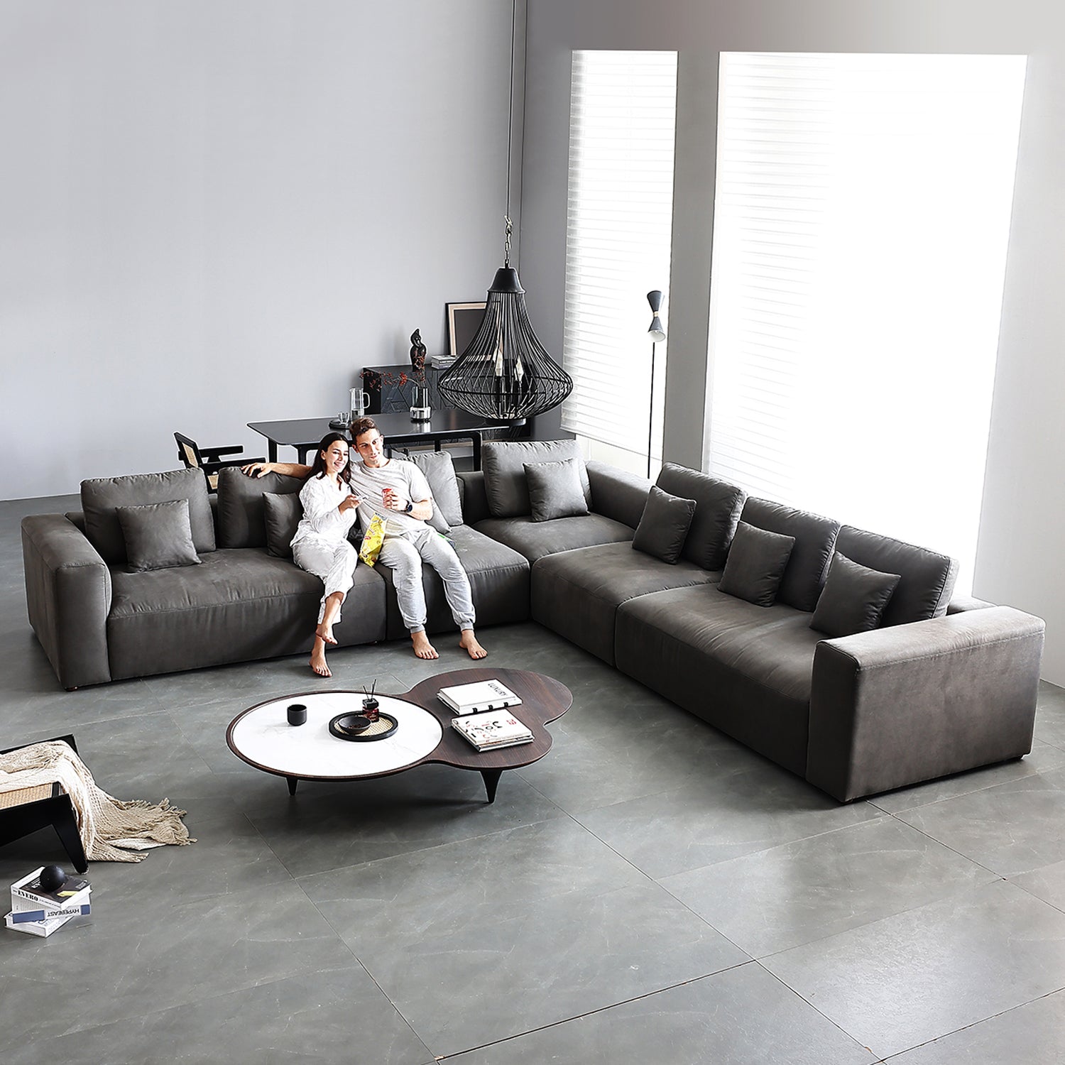 The 5th Closed L Sectional, sectional, Foundry | Valyou Furniture 