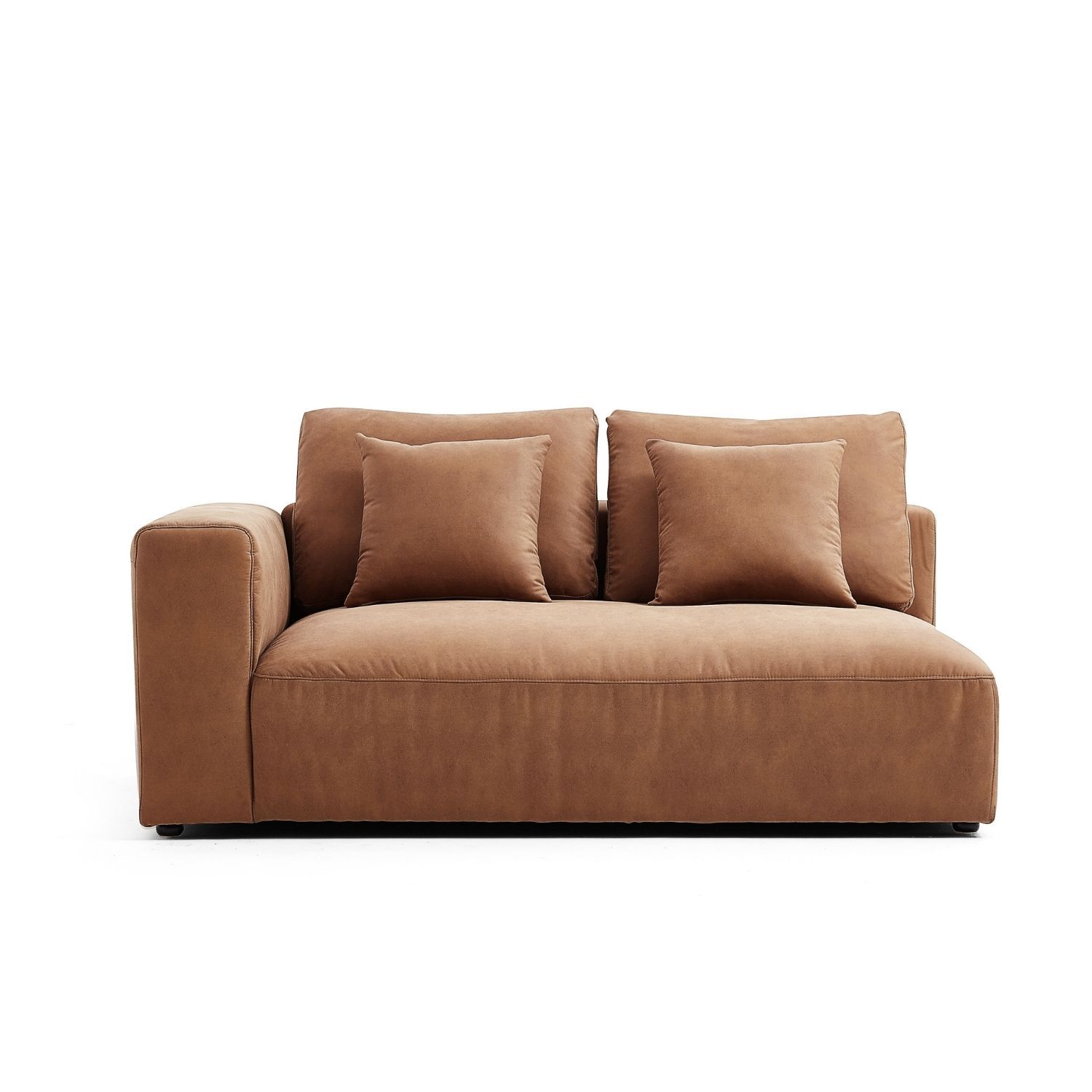 The 5th Side Sofa Sofa Foundry Camel Facing Left 67 Inch