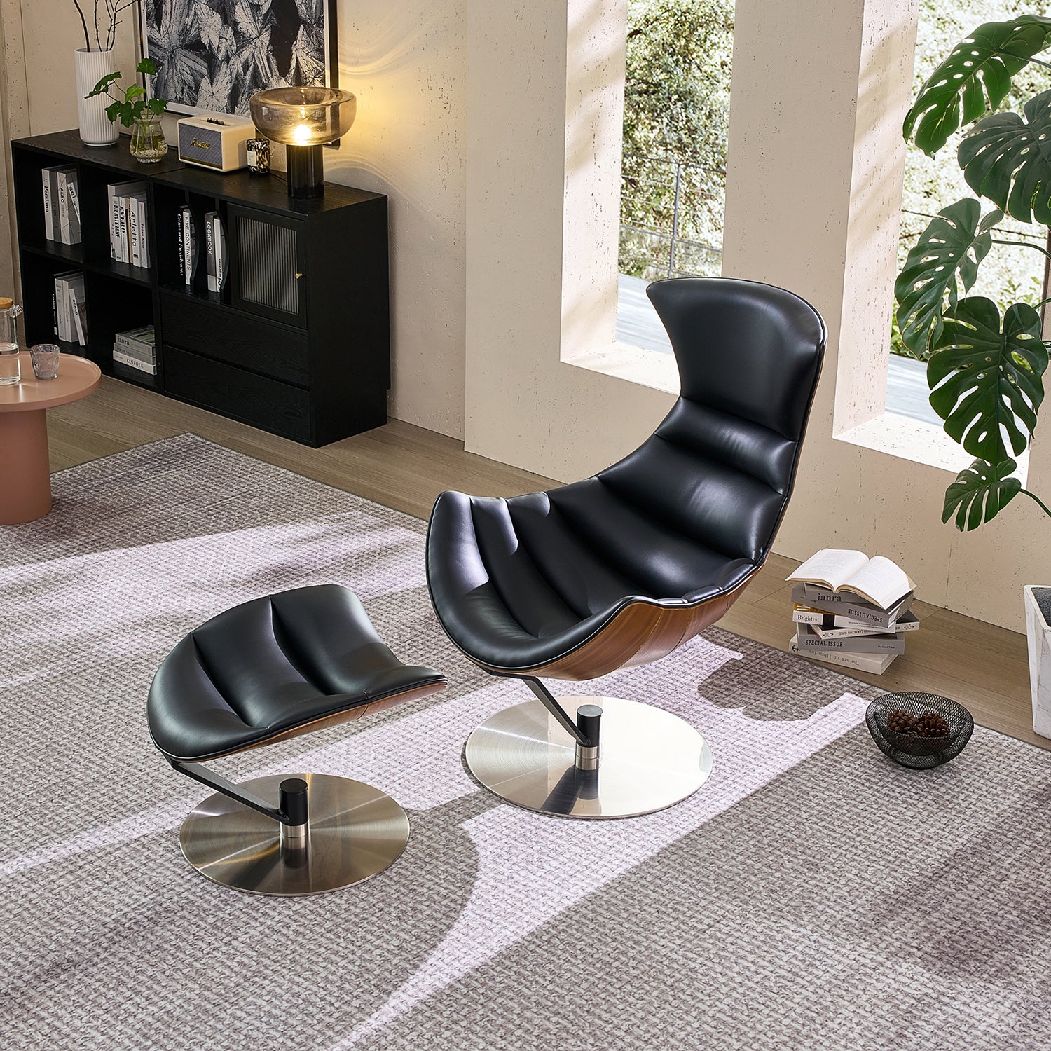 The Avant Glide Chair and Ottoman