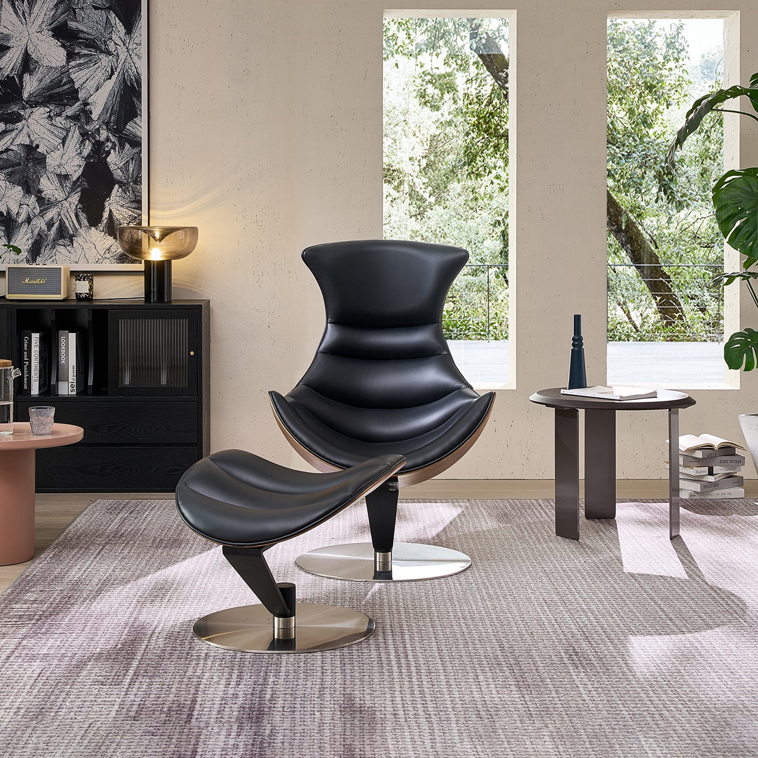 The Avant Glide Chair and Ottoman