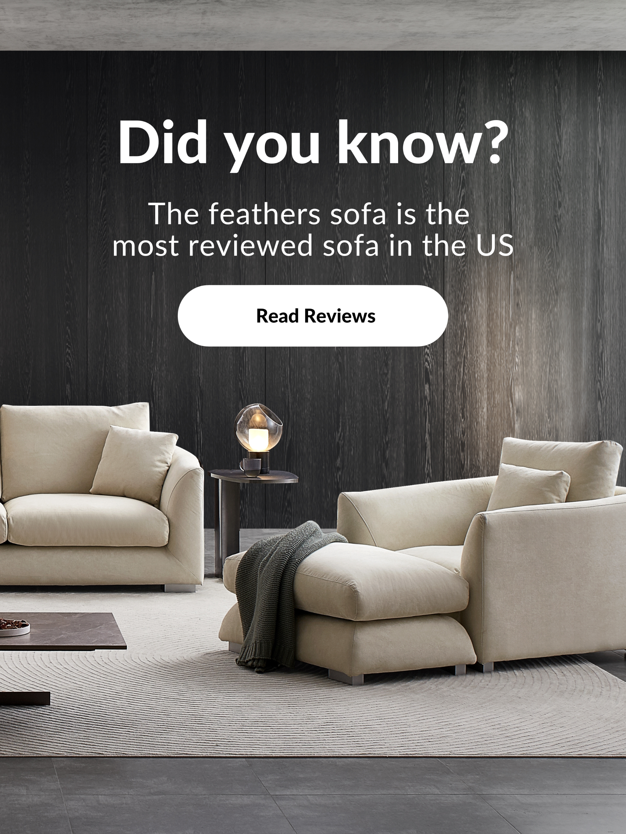 Modern apartment interior featuring a Mario Capasa sectional sofa and soft neutral living room decor.