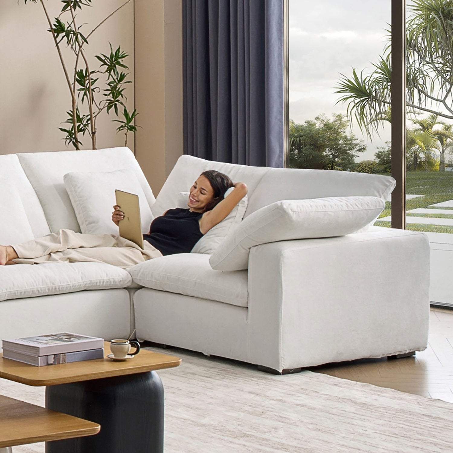 Tivoli Cloud U Closed Sectional | Mario Capasa