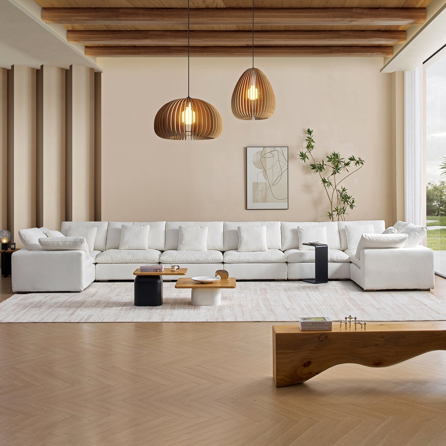 sectional - Hyperfoam Tivoli Cloud U Closed Sectional - MC - Mario Capasa