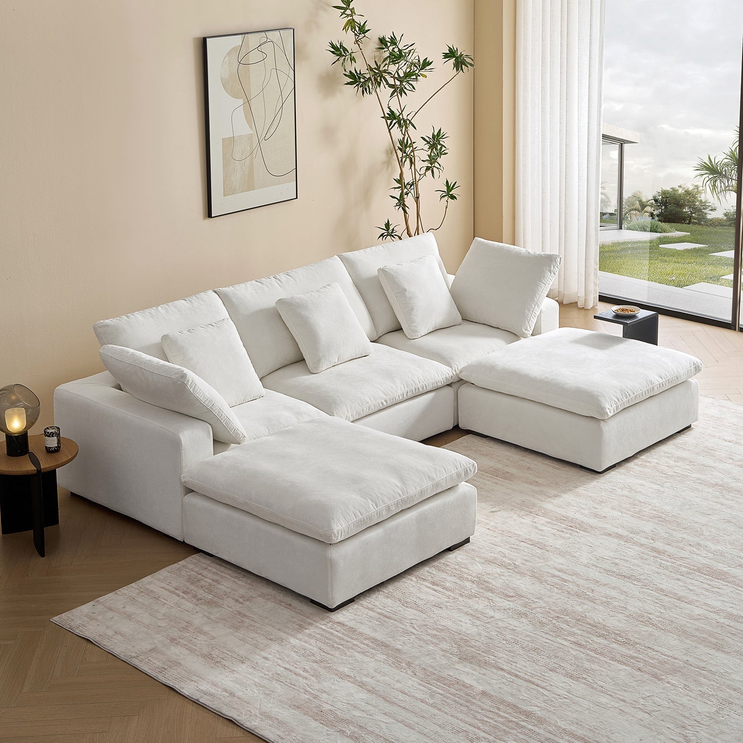 sectional - Hyperfoam Tivoli Cloud U Sectional - MC - Mario Capasa