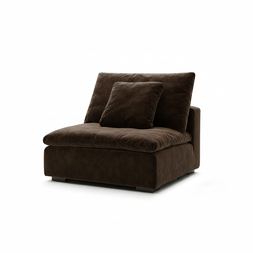 Modular - Tivoli Cloud Couch Armless Modular Seat - MC - Mario Capasa