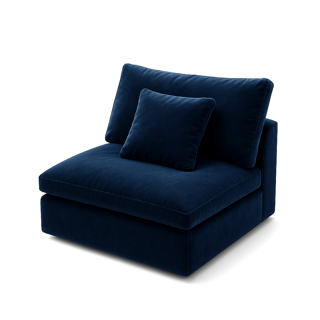Modular - Tivoli Cloud Couch Armless Modular Seat - MC - Mario Capasa