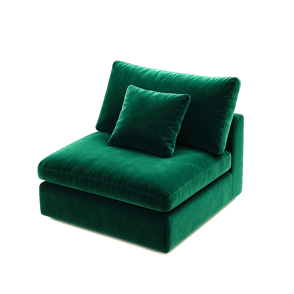 Tivoli Cloud Couch Armless Modular Seat