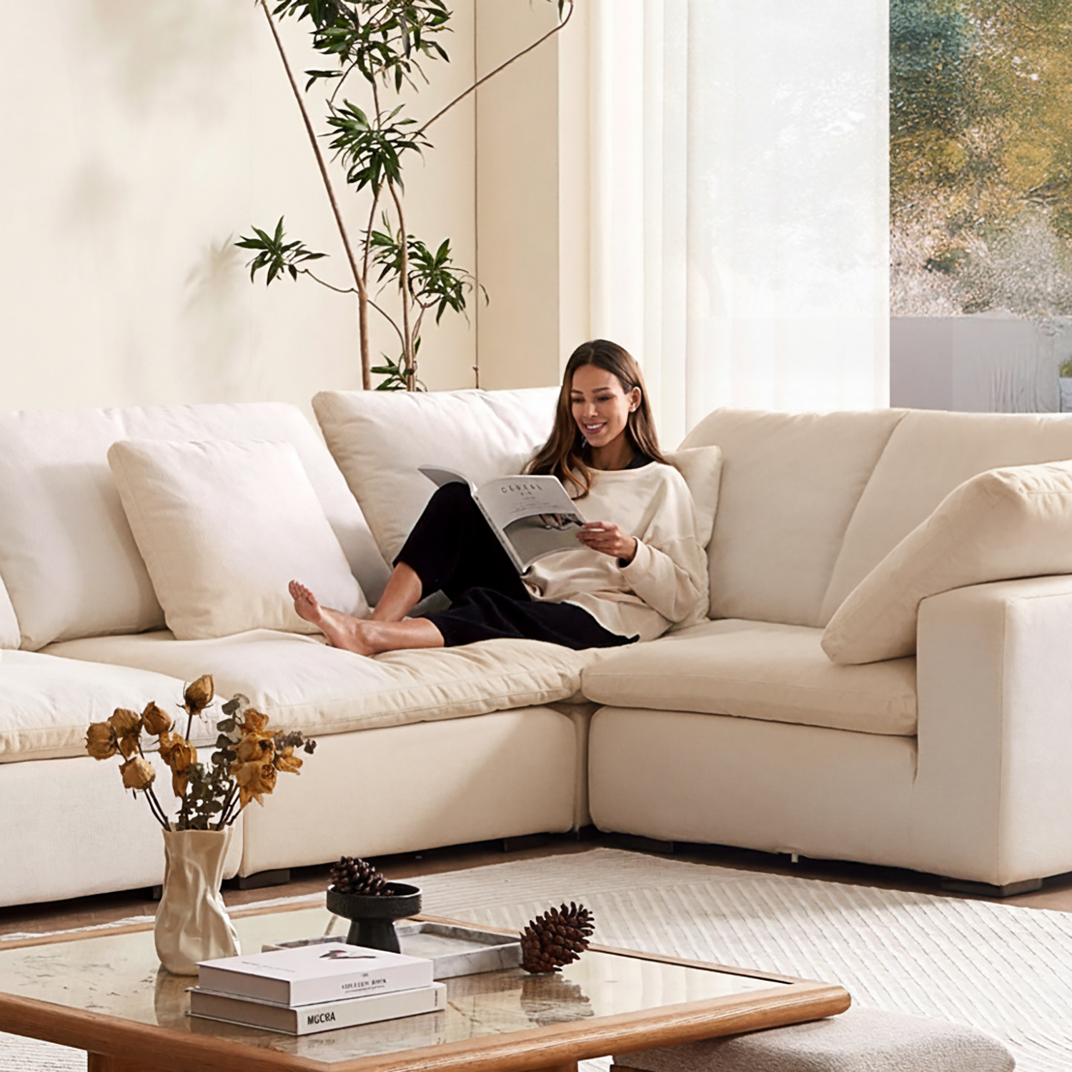 Tivoli Cloud U Closed Sectional