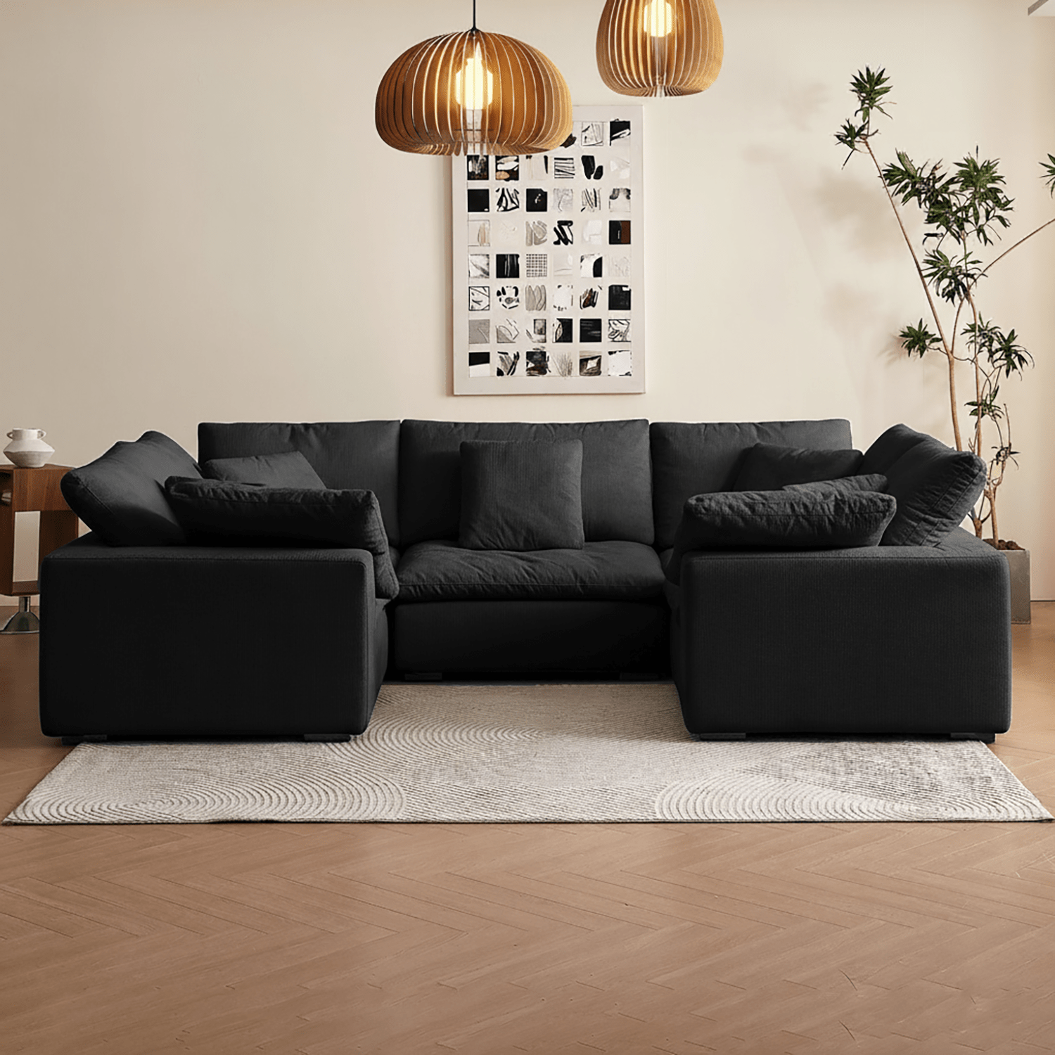 sectional - Tivoli Cloud U Closed Sectional - MC - Mario Capasa