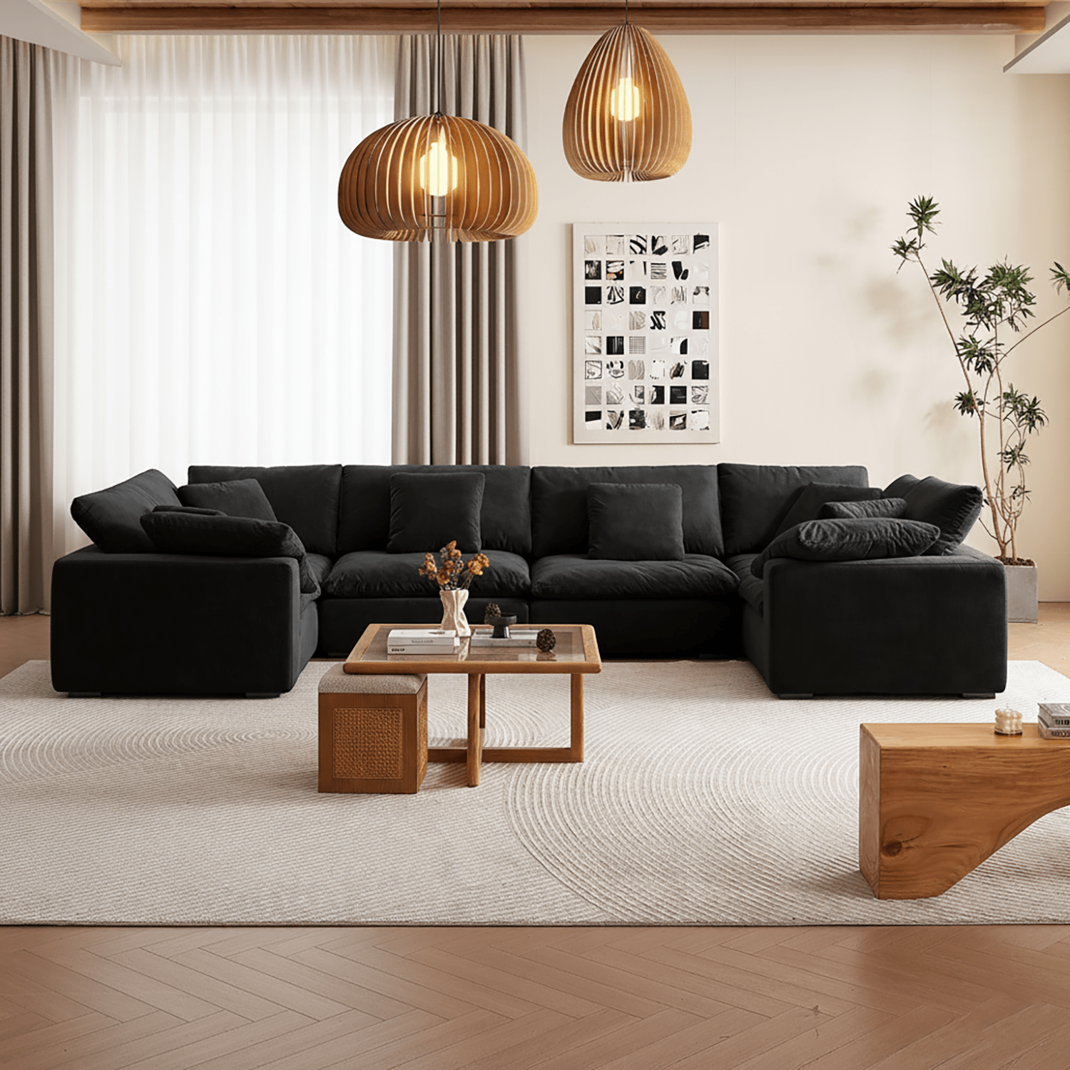 sectional - Tivoli Cloud U Closed Sectional - MC - Mario Capasa