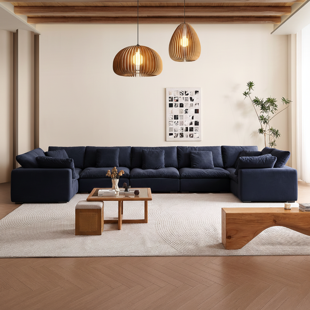 sectional - Tivoli Cloud U Closed Sectional - MC - Mario Capasa