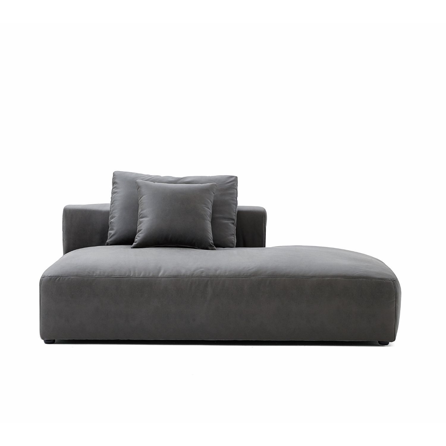 The 5th Side Lounge Sofa Foundry Dark Grey Facing Left 71 Inch