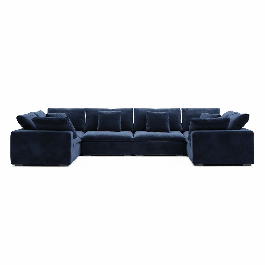 sectional - Tivoli Cloud U Closed Sectional - MC - Mario Capasa