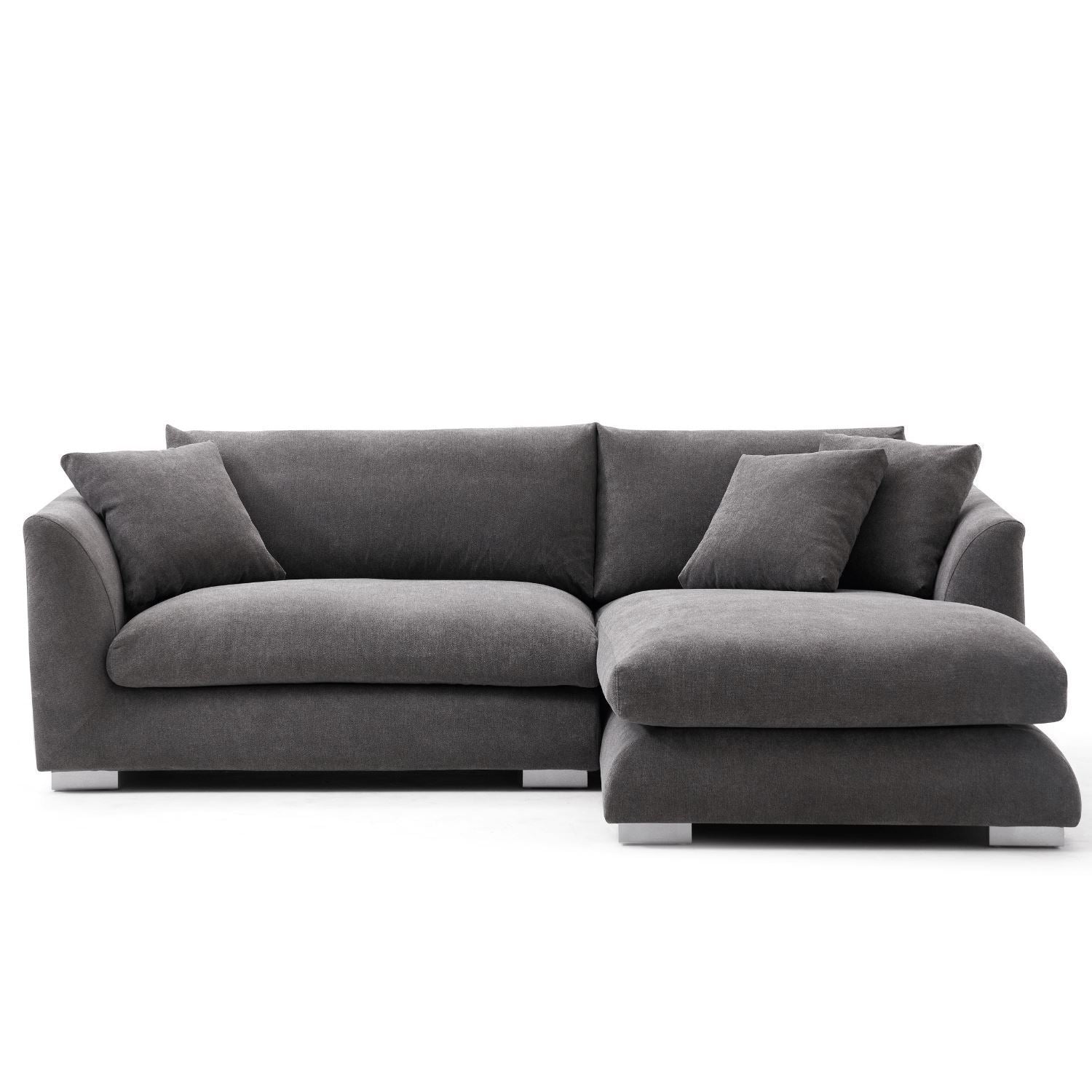 Feathers Sectional Sofa MarioFeathers Sectional Sofa Mario Capasa Grey 88 inch Facing Right Capasa 88 inch Grey Facing Right